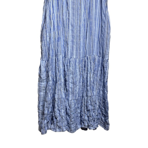 Elliott Lauren Seersucker Maxi Dress Size Medium NWT - Picture 9 of 11